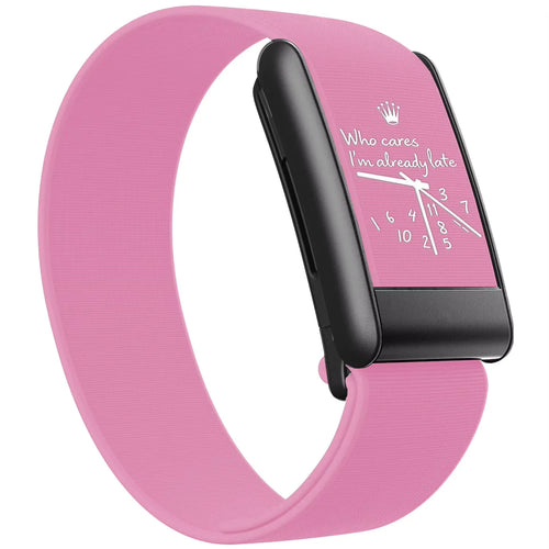 QUIETUDE Already Late CoreKnit band for WHOOP 5.0 — Pink