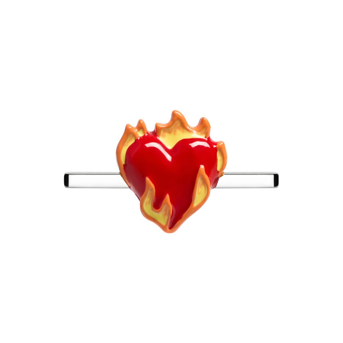 Heart On Fire Charm